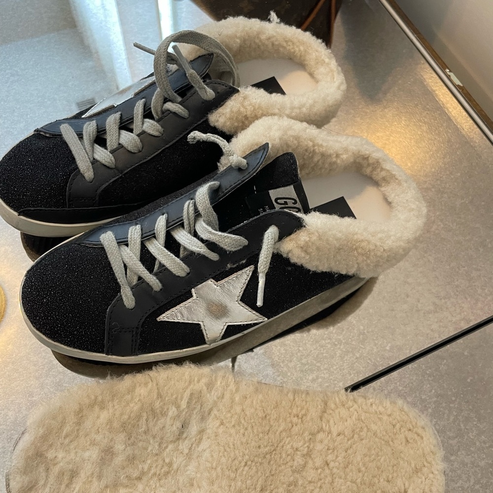 Golden Goose Sabot Shearling Sneaker